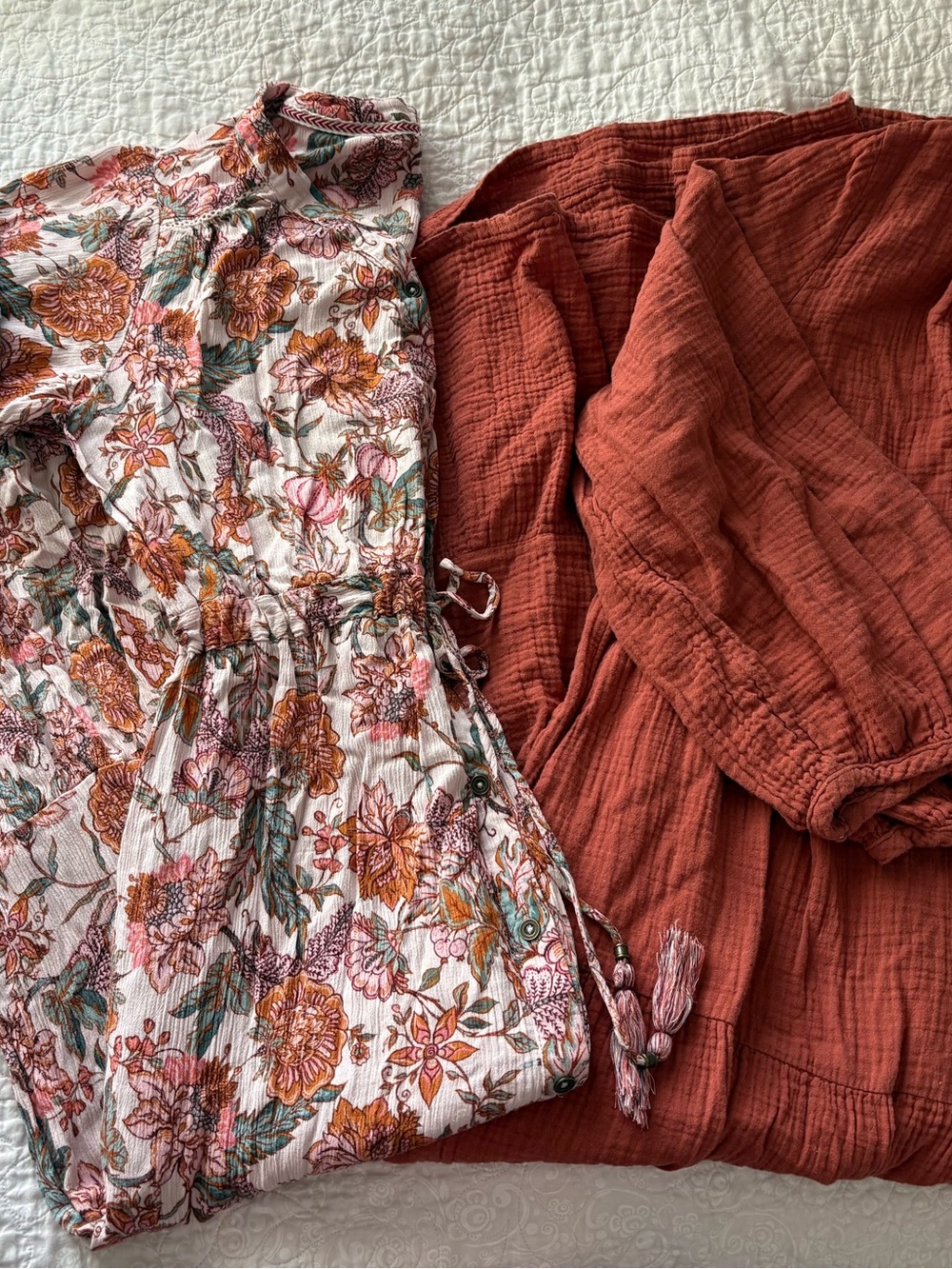 Bundle Lot of 2 Boho Cottagecore Maxi Dresses